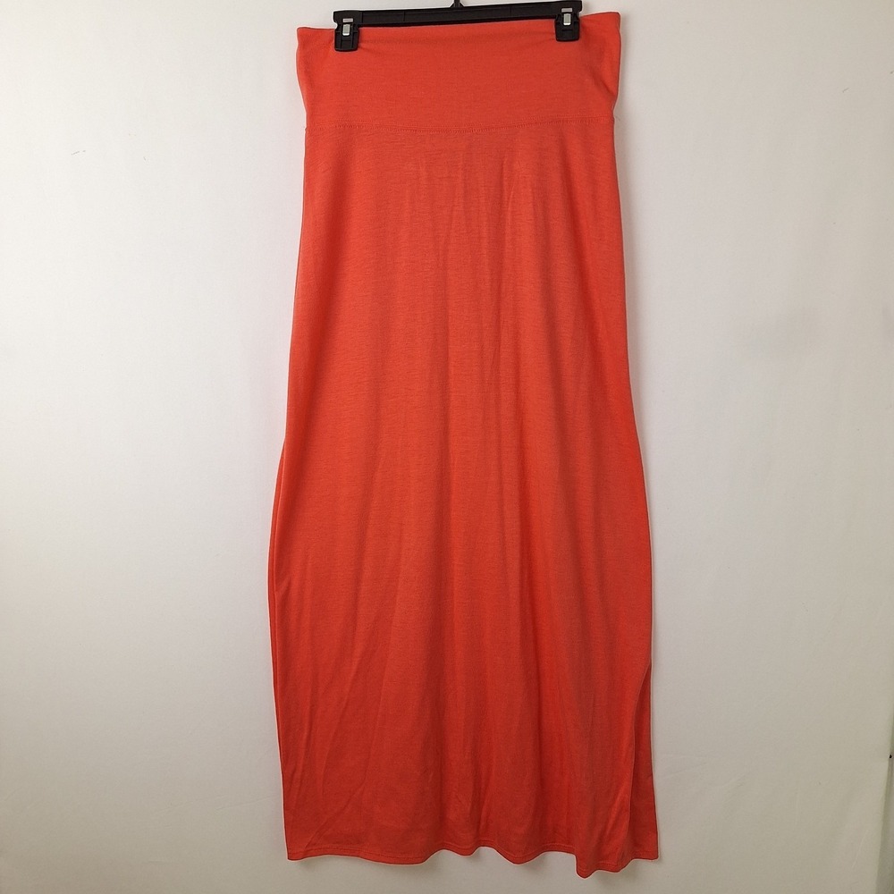 Vibrant‎ Orange Seafolly Coastal Summer Beach Bohemian Boho Maxi Skirt M